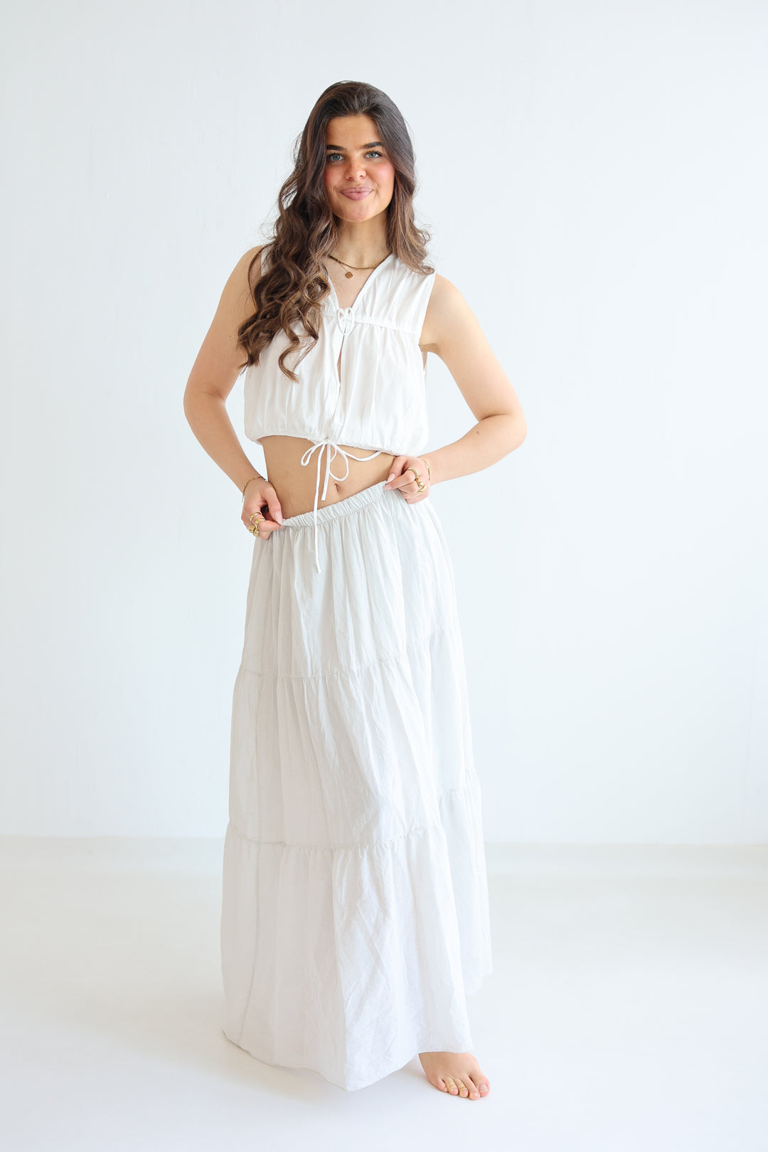 Cotton Maxi Skirt