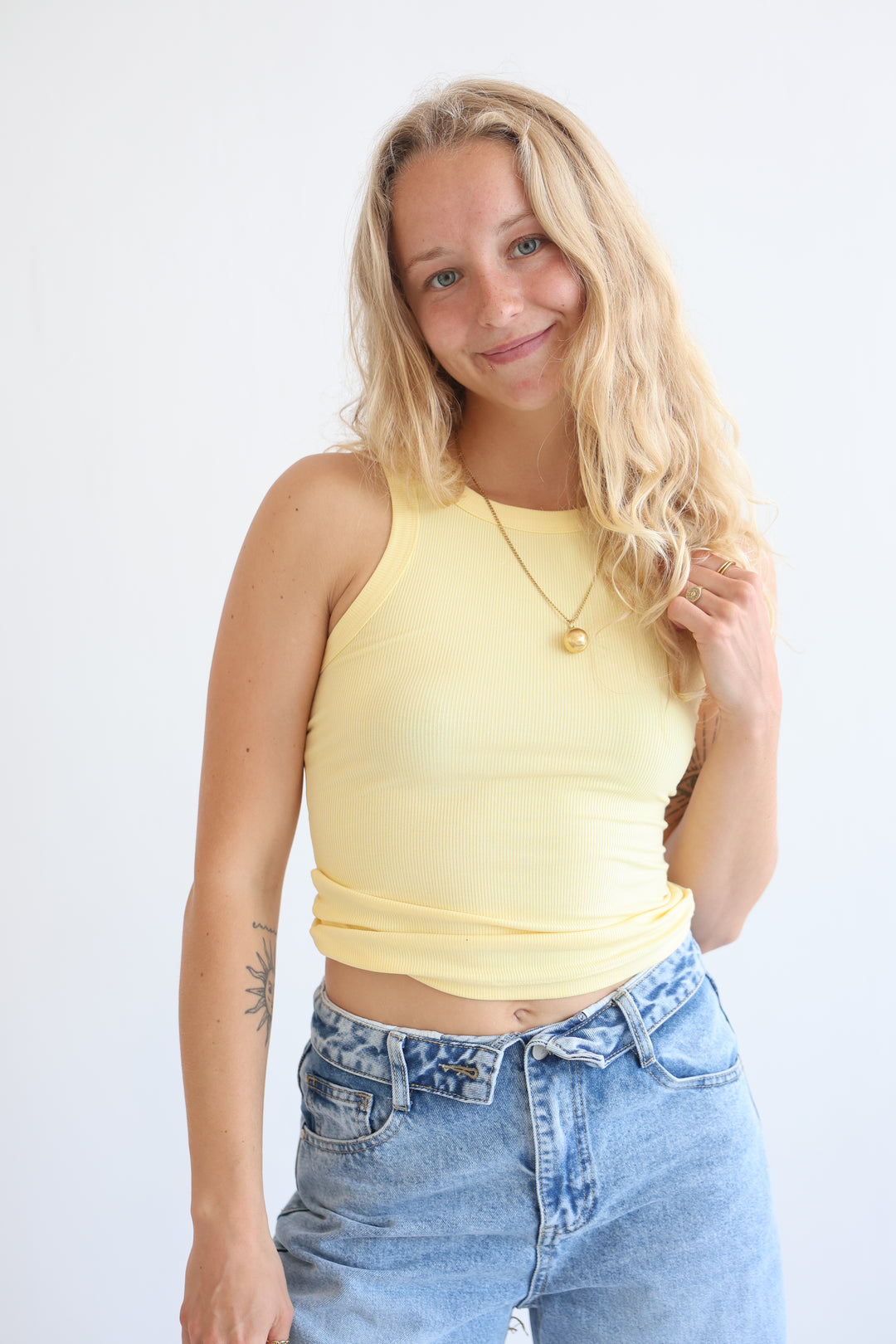 Slim Fit Ribbed Tanktop
