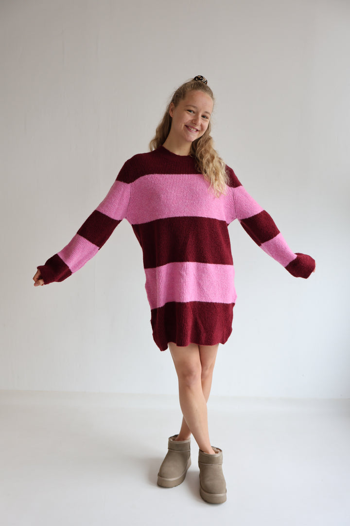 Soft Stripe Knit Dress