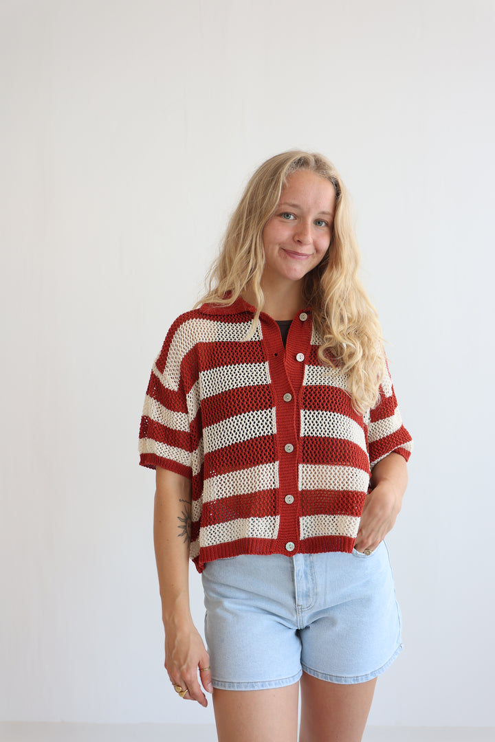 Crochet Polo T-Shirt