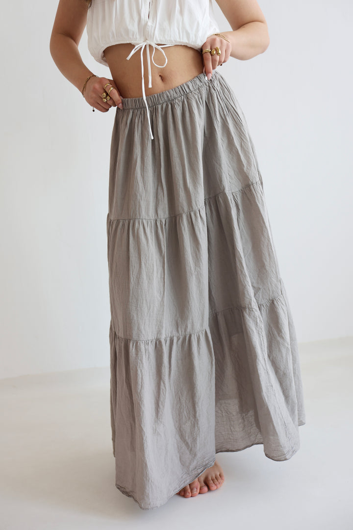 Cotton Maxi Skirt