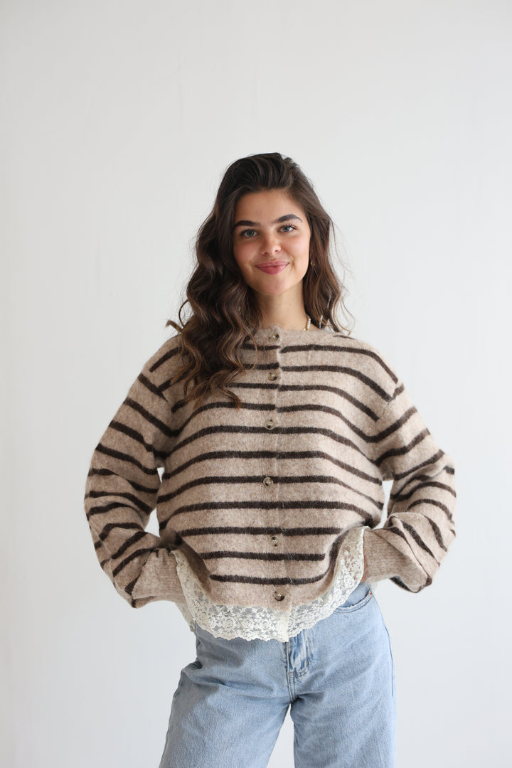 Lace &amp; Lines Cardigan