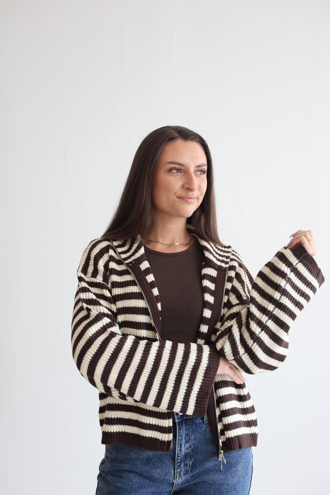 Easygoing Stripe Cardigan
