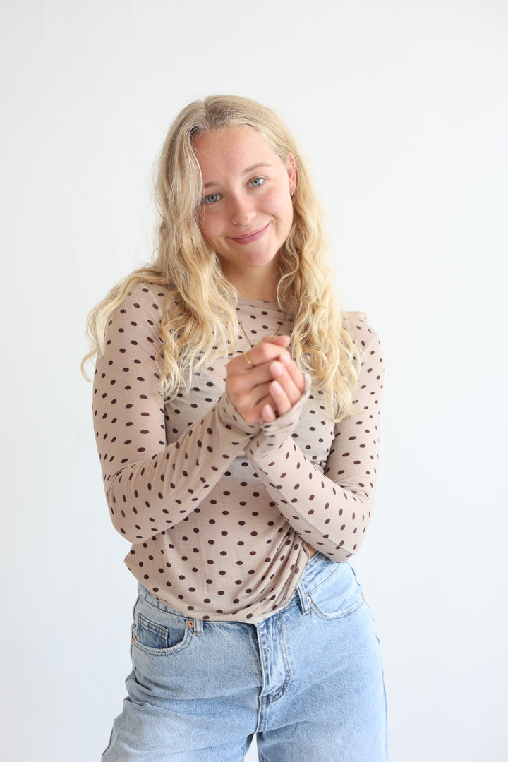 Polka Dots Cashmere Longsleeve