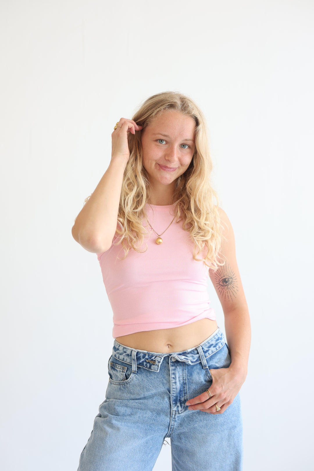 Slim Fit Ribbed Tanktop