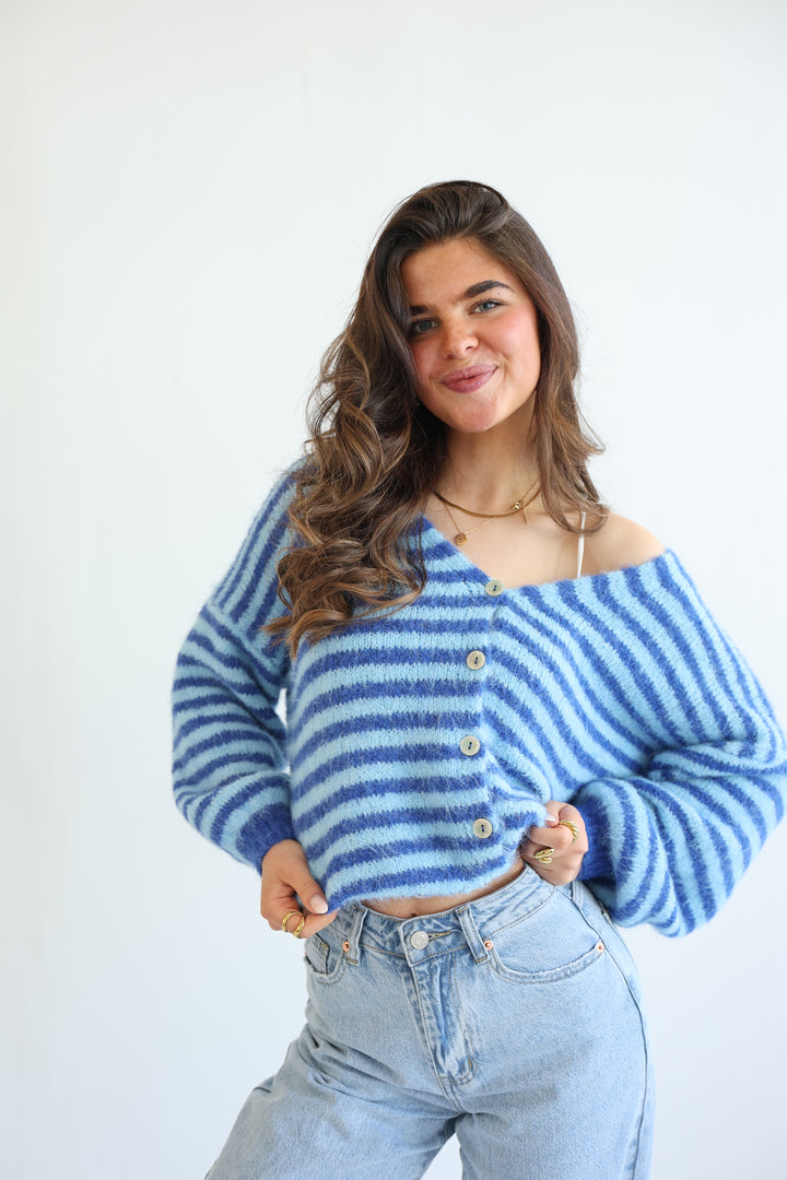 Gestreifter Cardigan Cosima