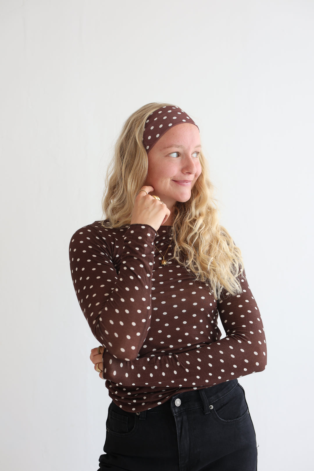 Polka Dots Cashmere Longsleeve