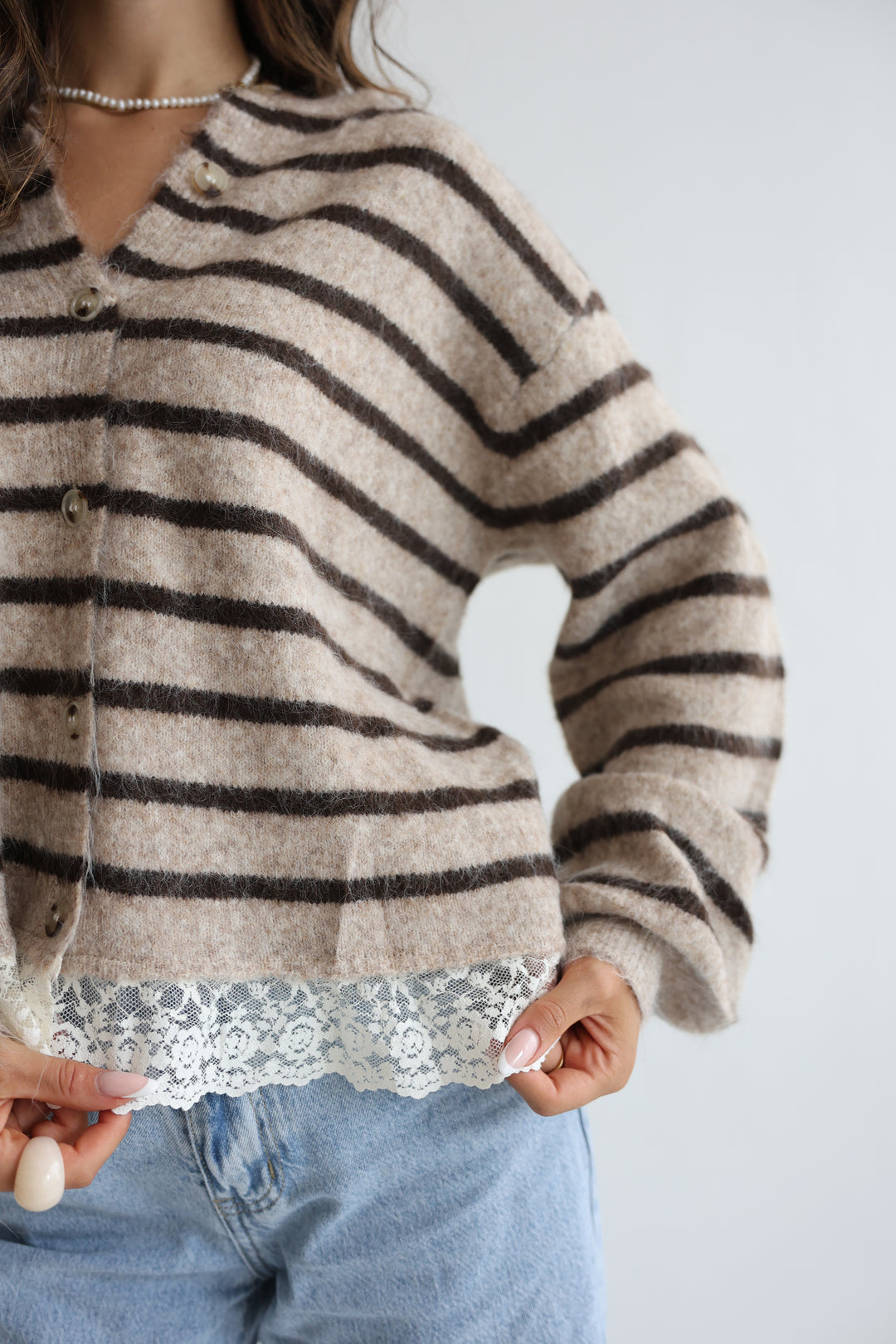 Lace &amp; Lines Cardigan