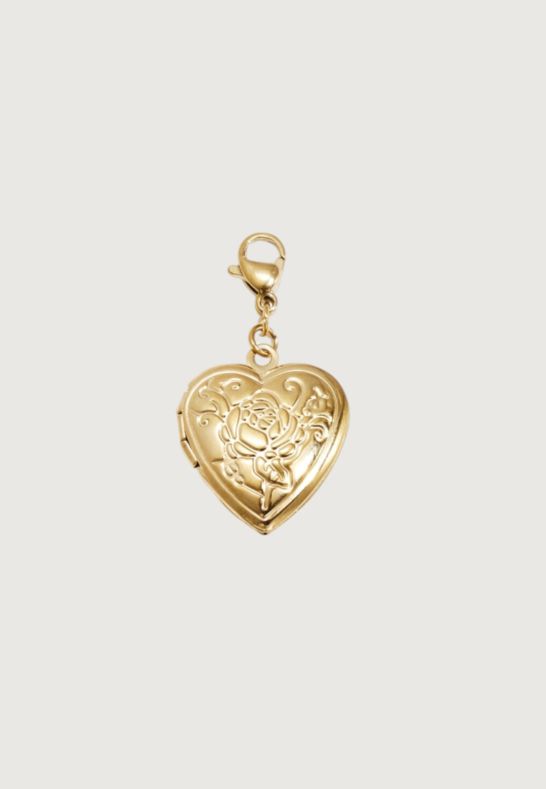 Golden Rose Locket Charm