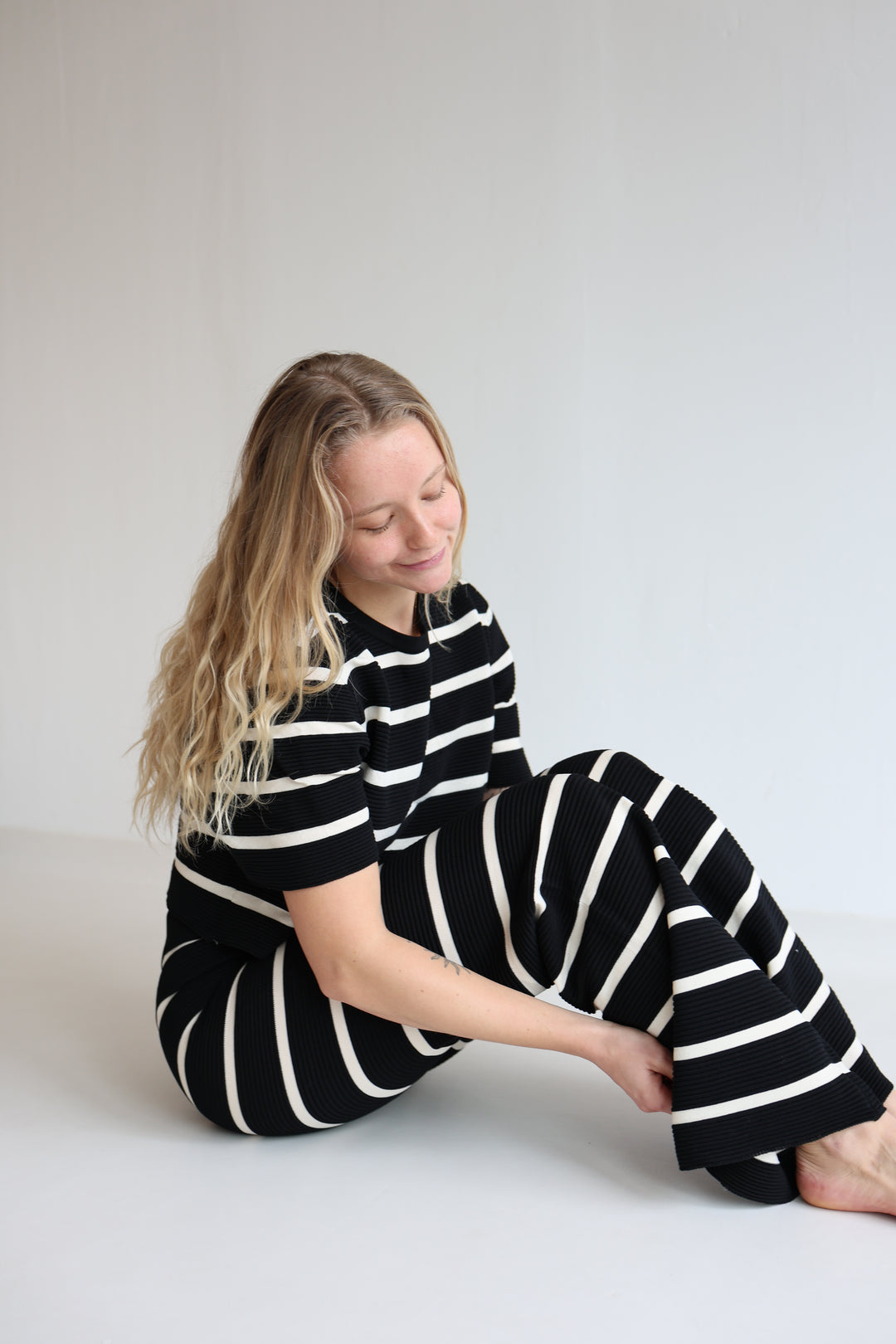 Lange gestreifte Hose Sandy Stripes