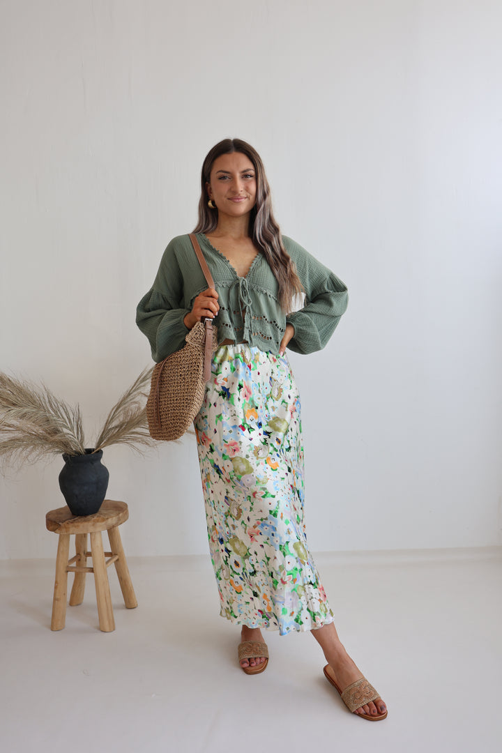 Musselinbluse Sweet Ruffles