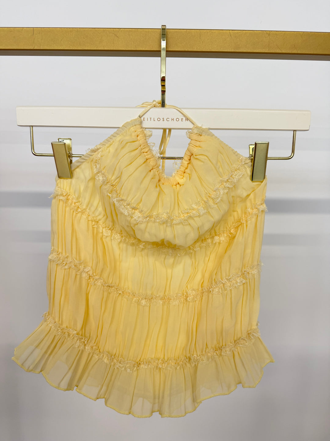 SUNLIT RUFFLE TOP LEMON GR.M/L (B-WARE)