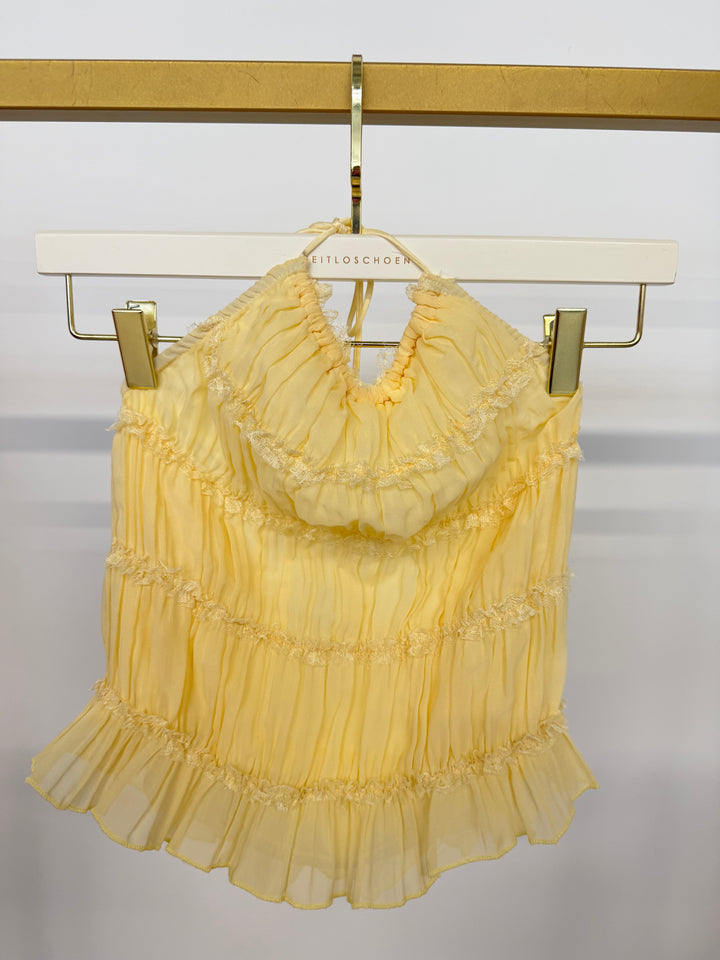SUNLIT RUFFLE TOP LEMON GR.M/L (B-WARE)