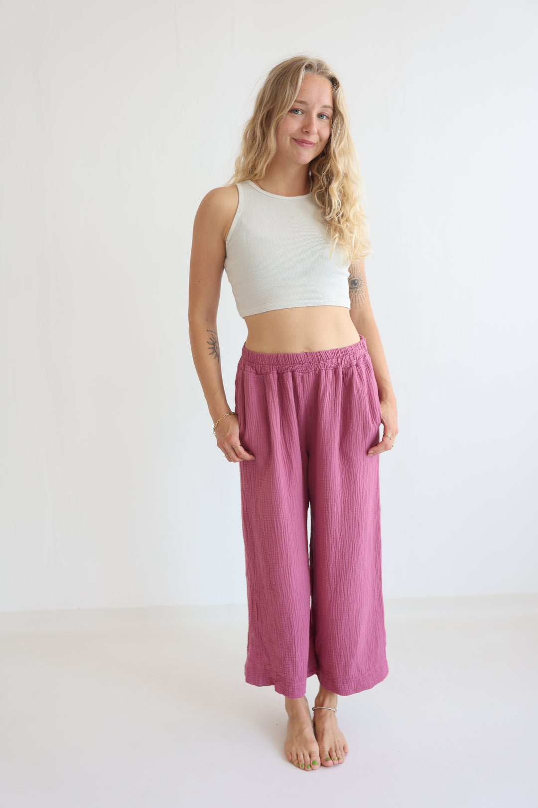 Casual Musselin Pants Petite