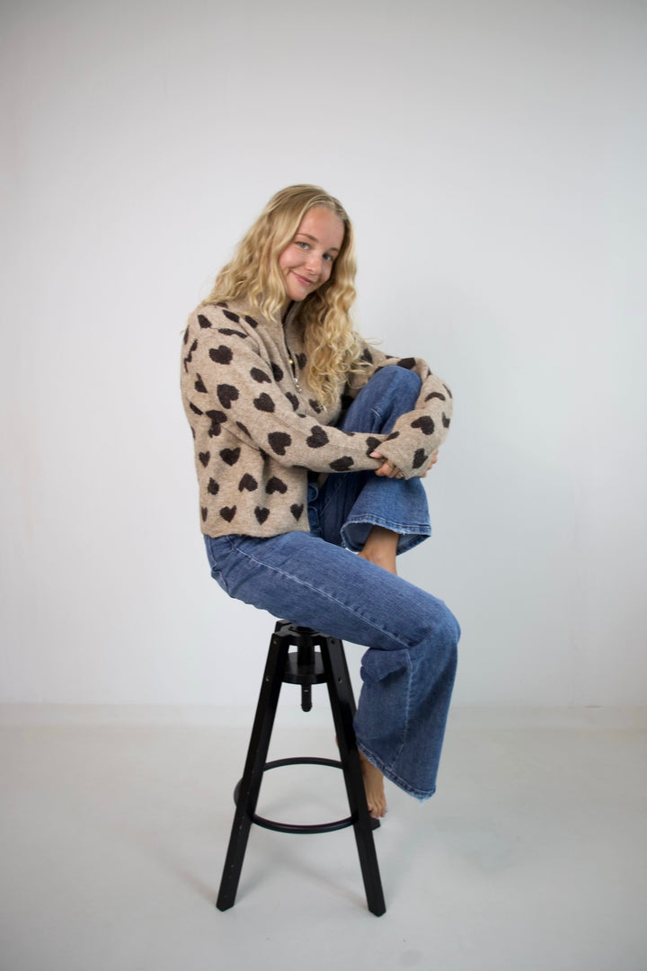 Heartbound Half-Zip Sweater