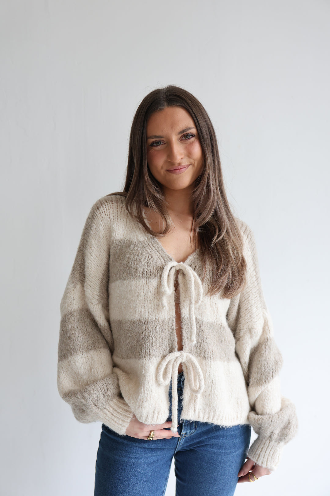 Gestreifter Cardigan Luana