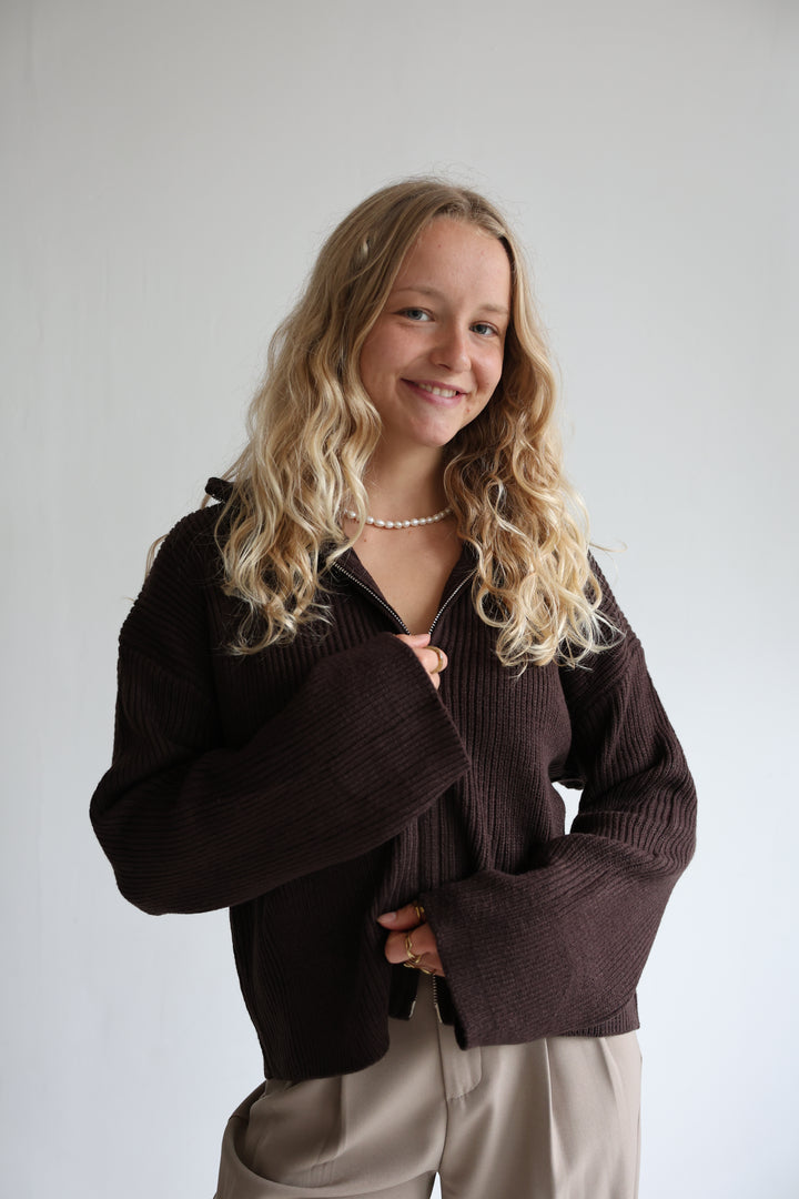 Soft Glow Zip Cardigan