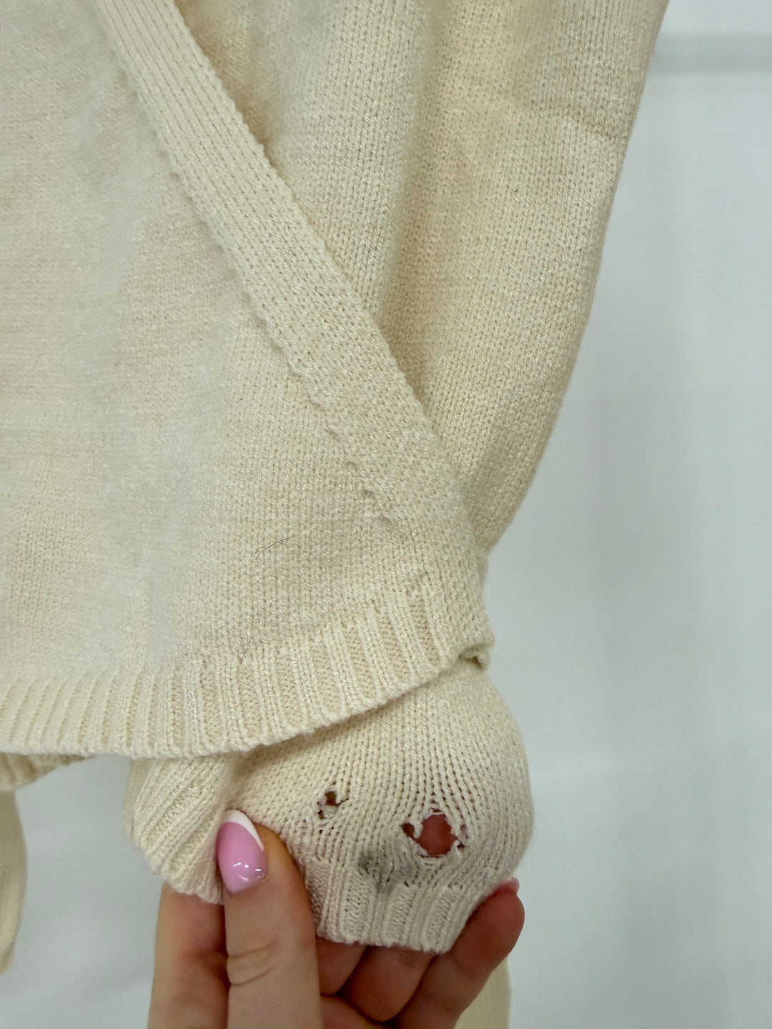 SOFT LOUNGE WICKELCARDIGAN CREME (B-WARE)