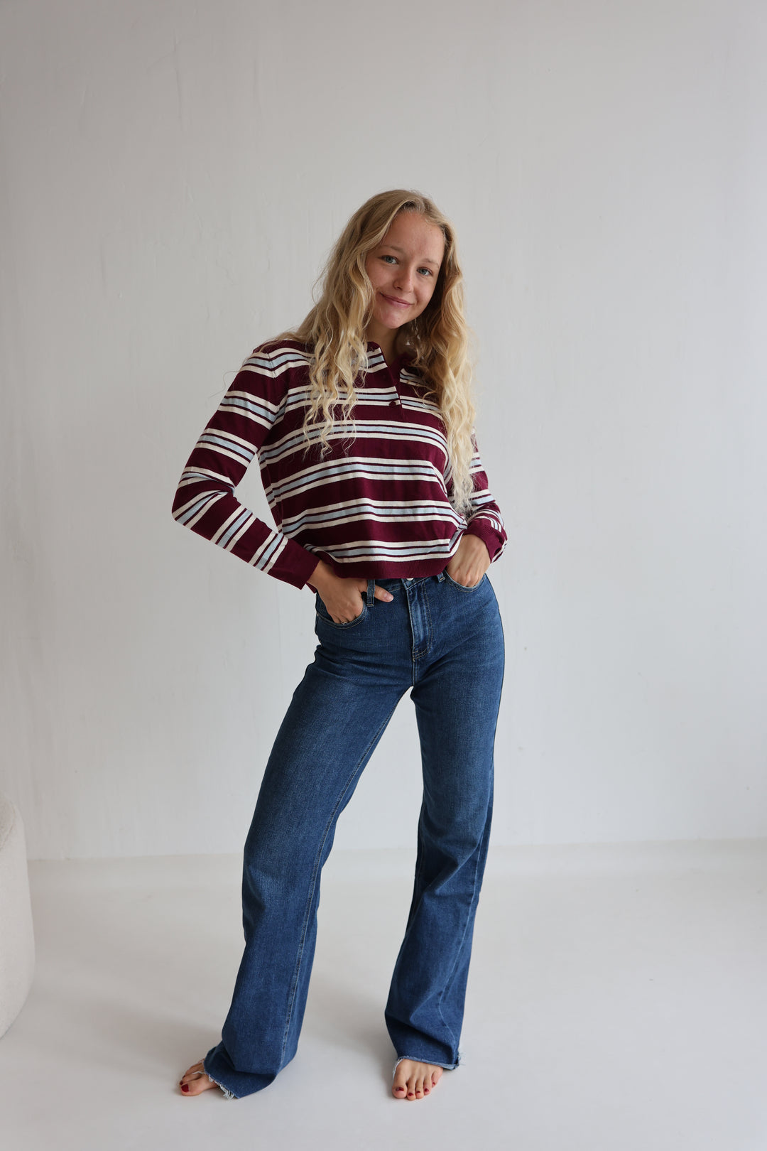 Fine Stripes Long Polo