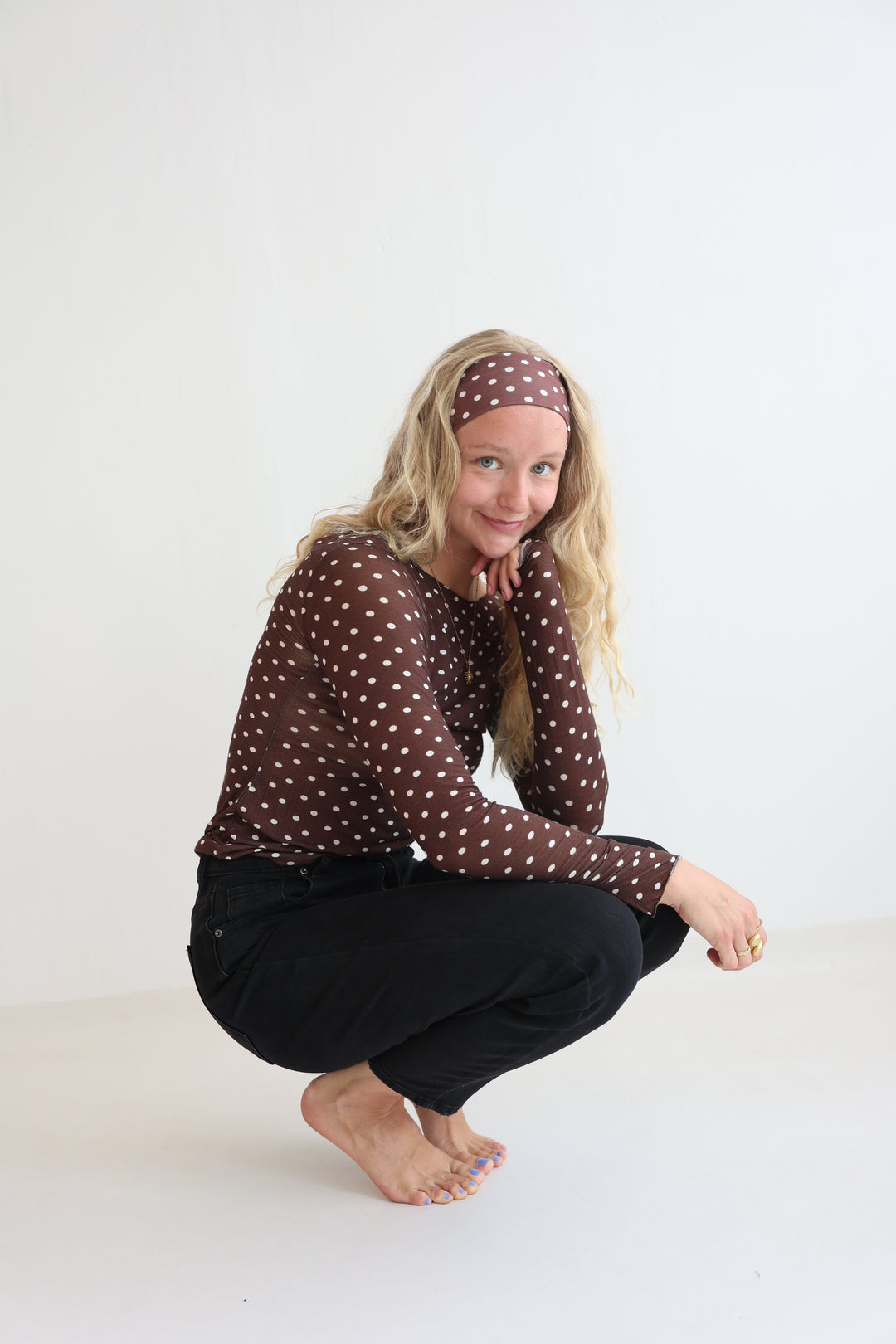 Polka Dots Cashmere Longsleeve