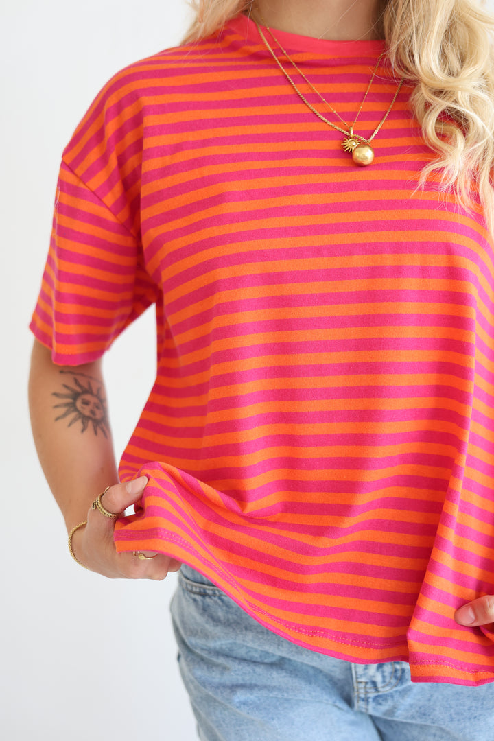 Easy Fit Striped T-Shirt