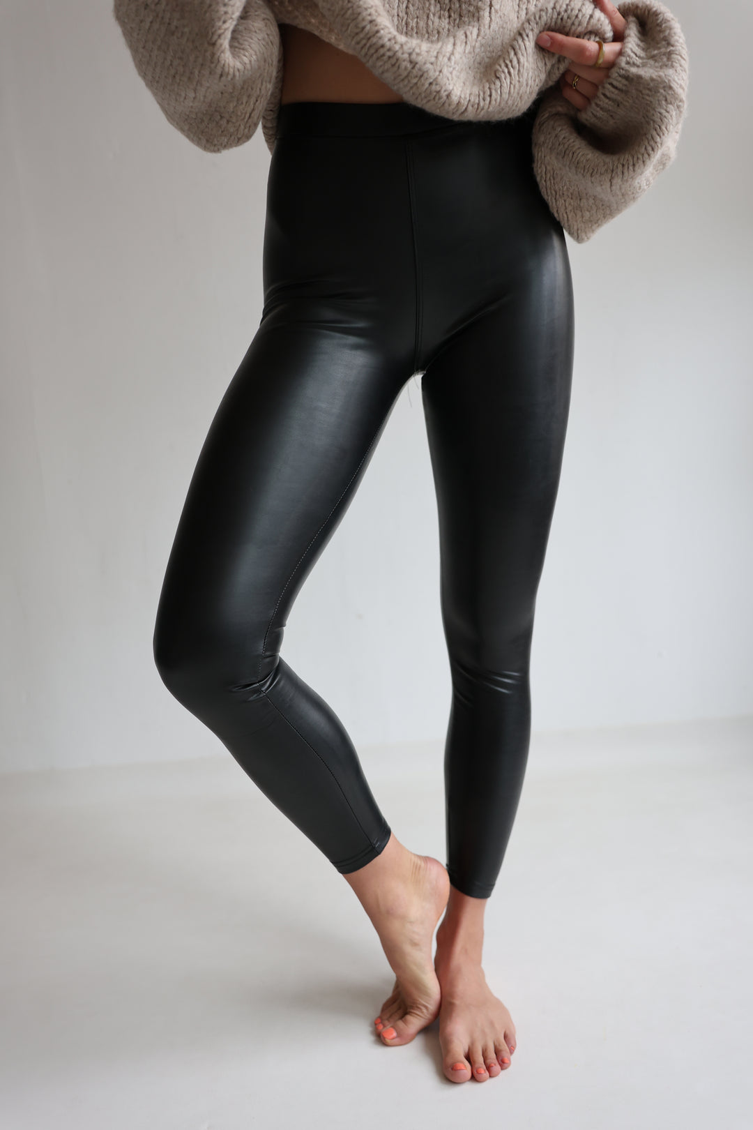 Lederleggings Casual Fit