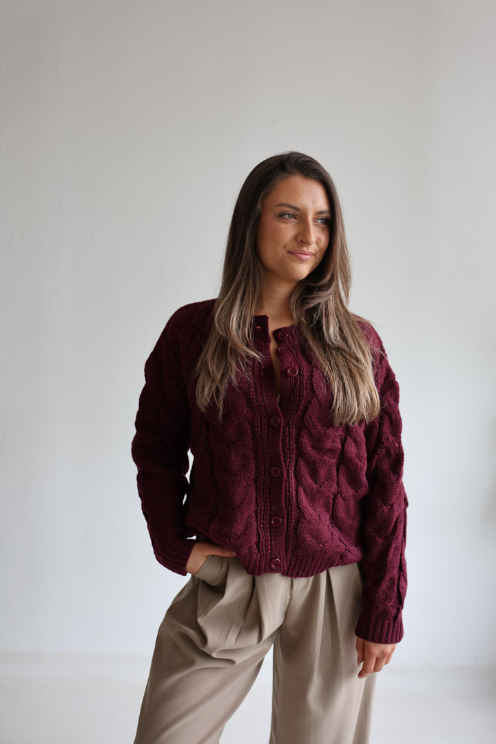 Luna Cable Knit Cardigan