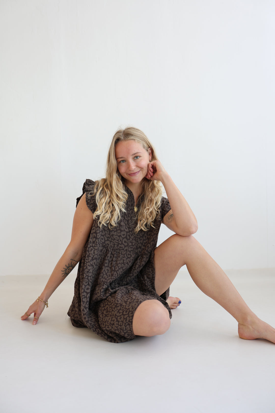 Musselinkleid Timeless Leopard