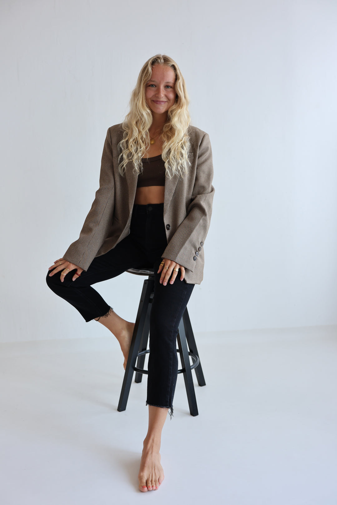 Karierter Blazer Cannes