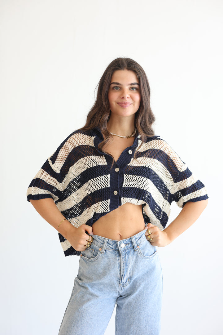 Crochet Polo T-Shirt