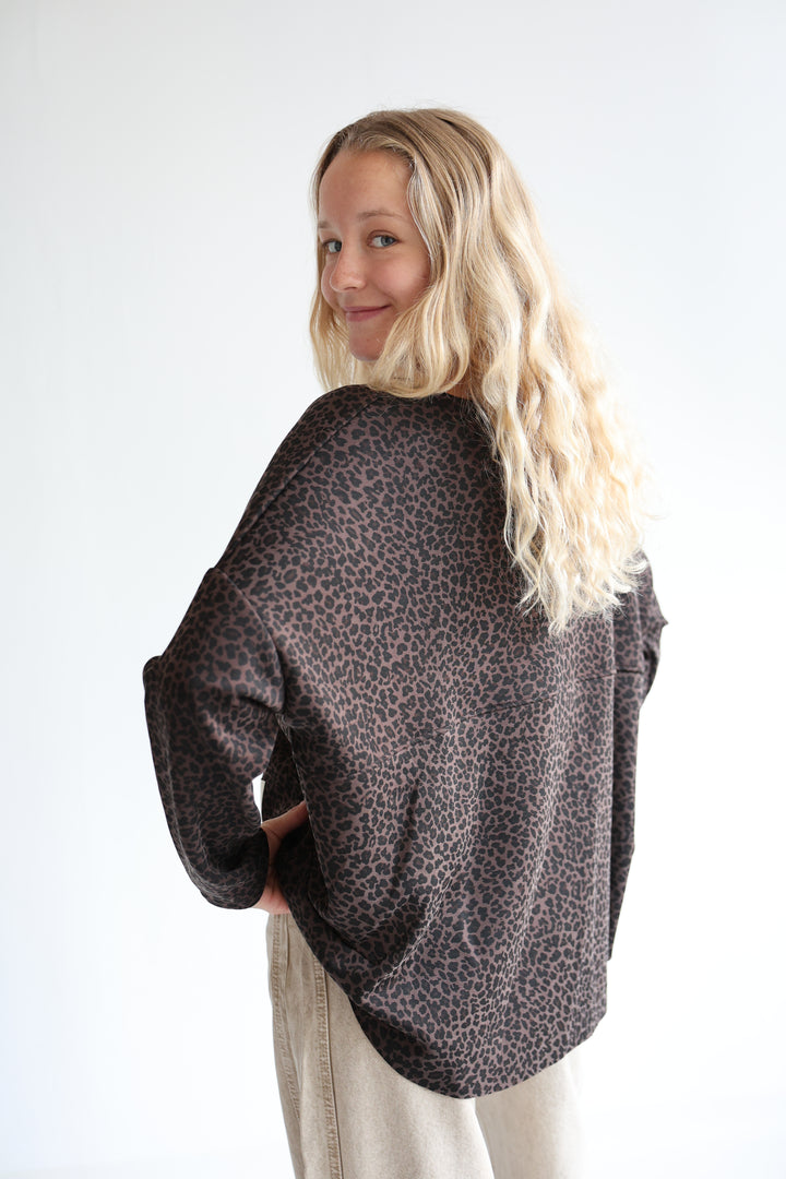 Sweater mit Leoprint Everyday