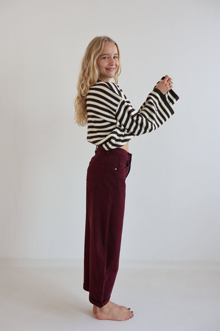 Ruby Wine Ballon Jeans