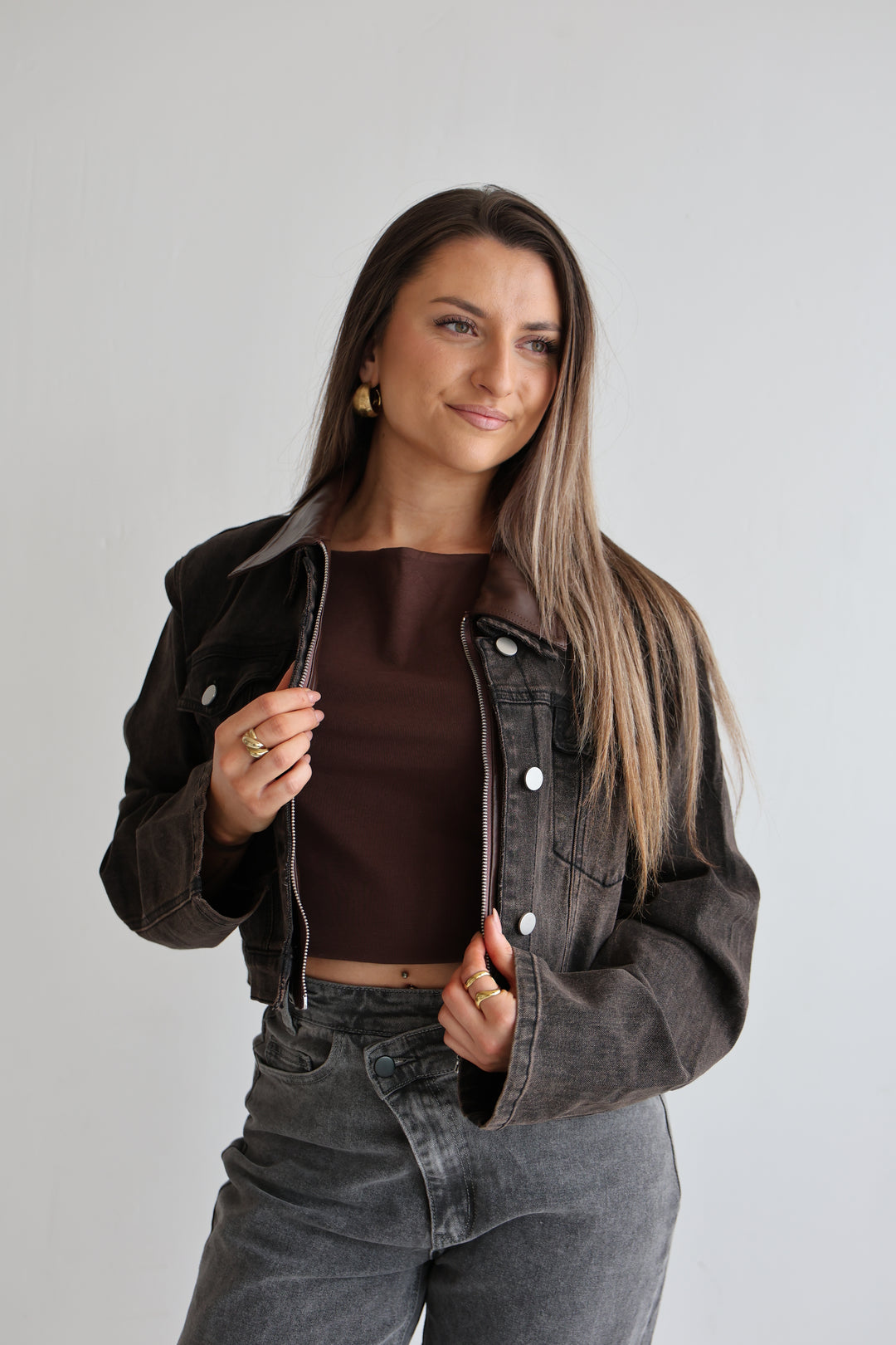 Cropped Denim Jacket Harvest