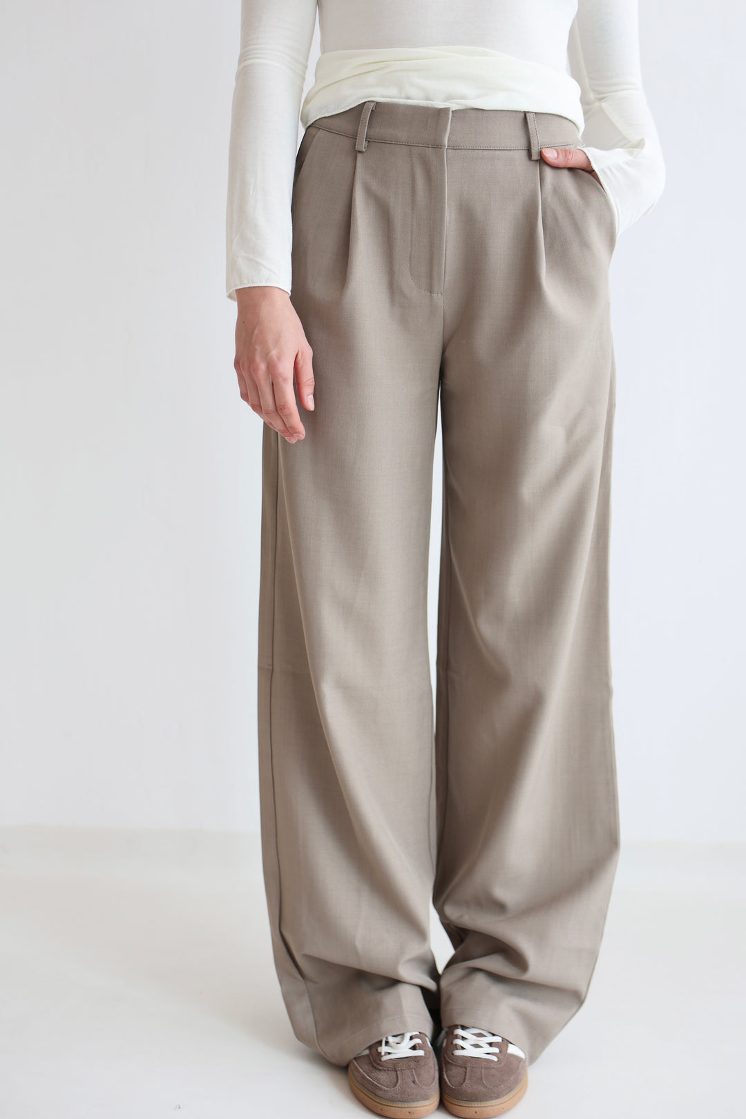 Bundfaltenhose Casual Look