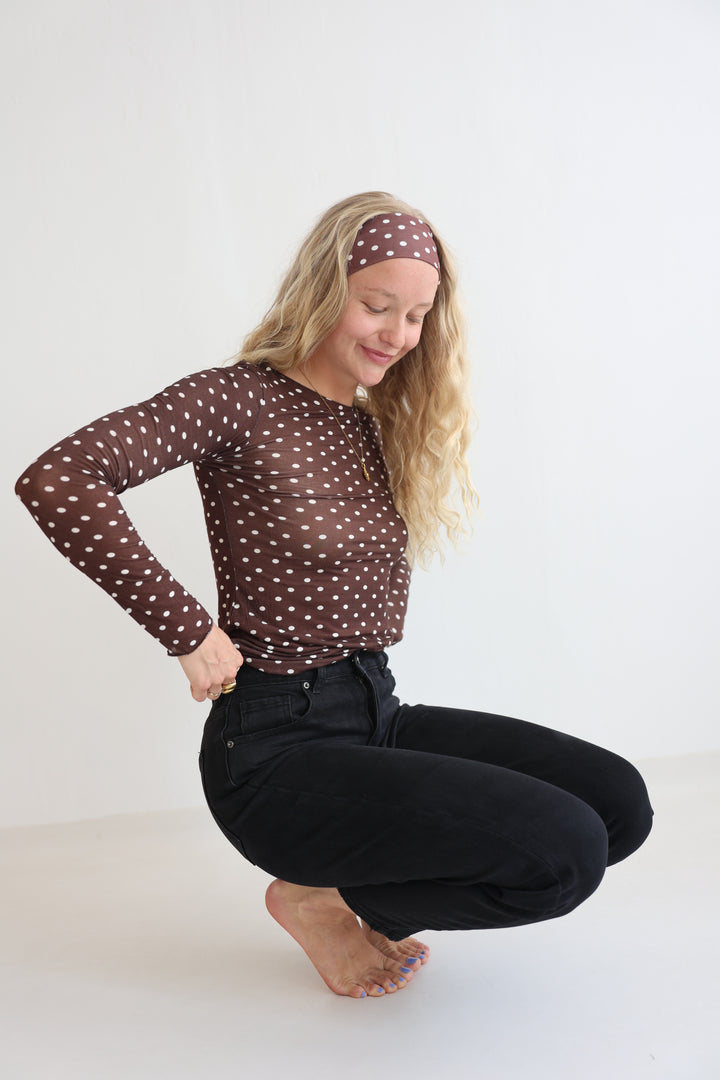 Polka Dots Cashmere Longsleeve