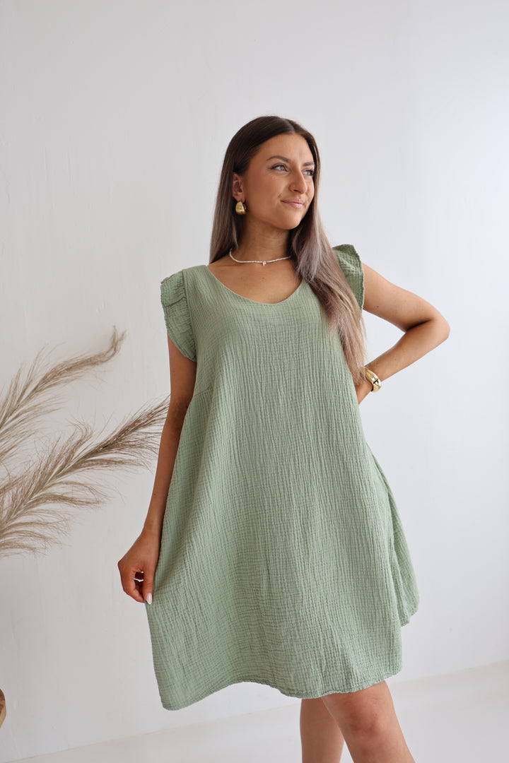 Minikleid aus Musselin Mariella
