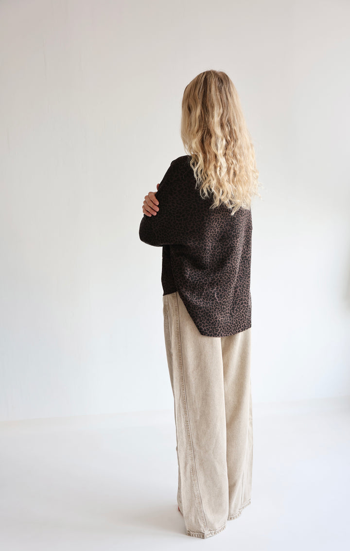 Sweater mit Leoprint Everyday