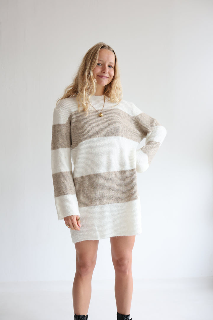 Soft Stripe Knit Dress