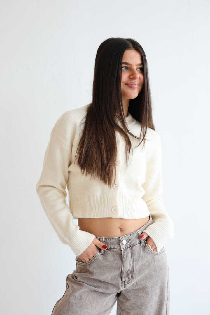 Cropped Cardigan Cozy Snuggle