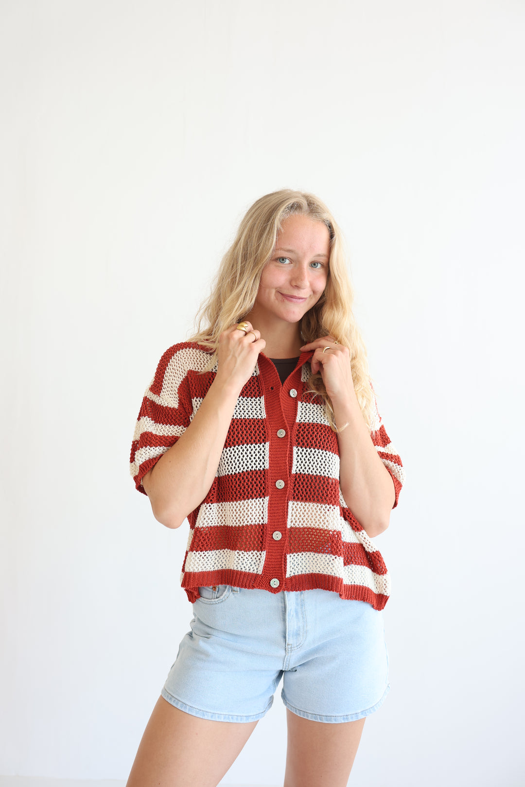 Crochet Polo T-Shirt
