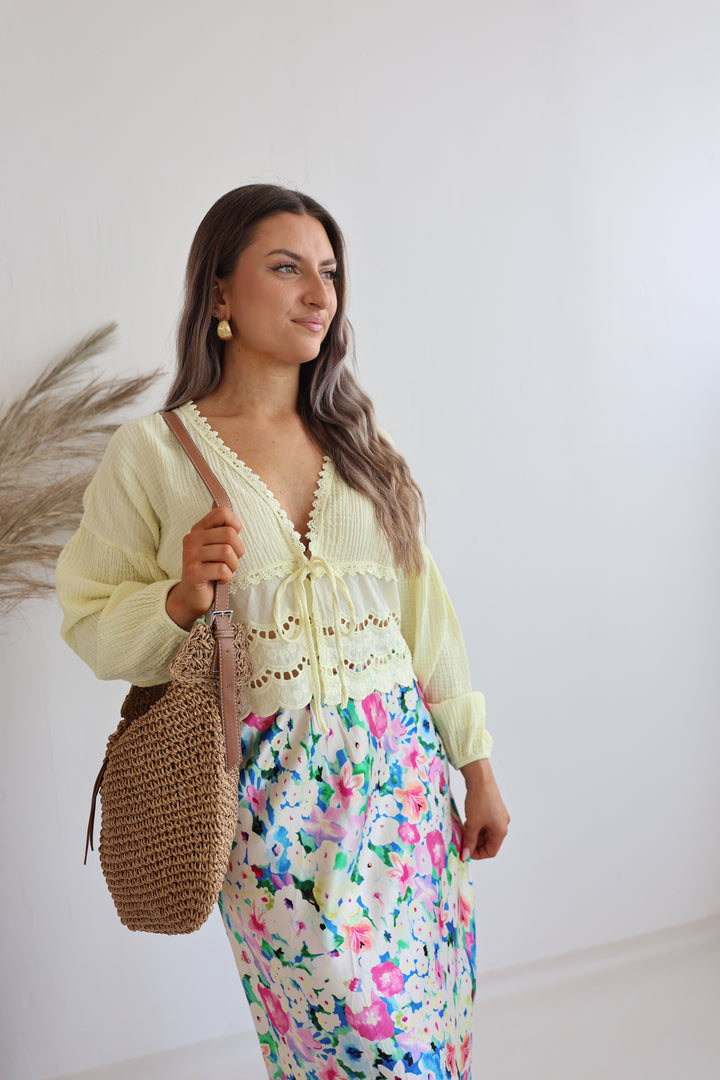 Musselinbluse Sweet Ruffles
