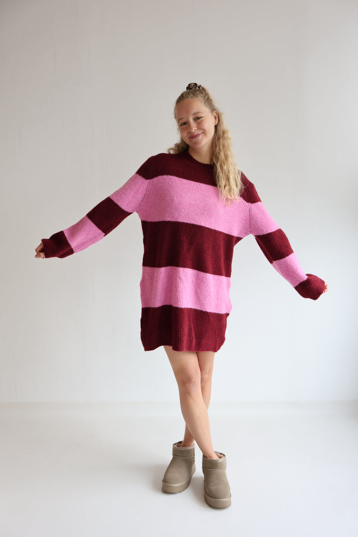 Soft Stripe Knit Dress
