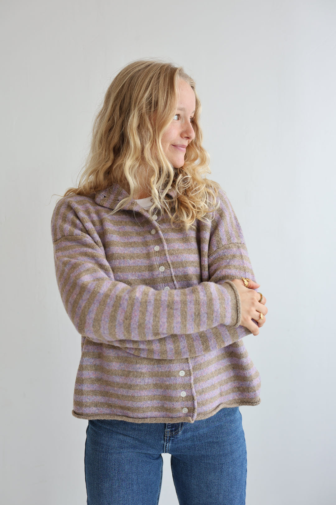 Striped Classy Cardigan