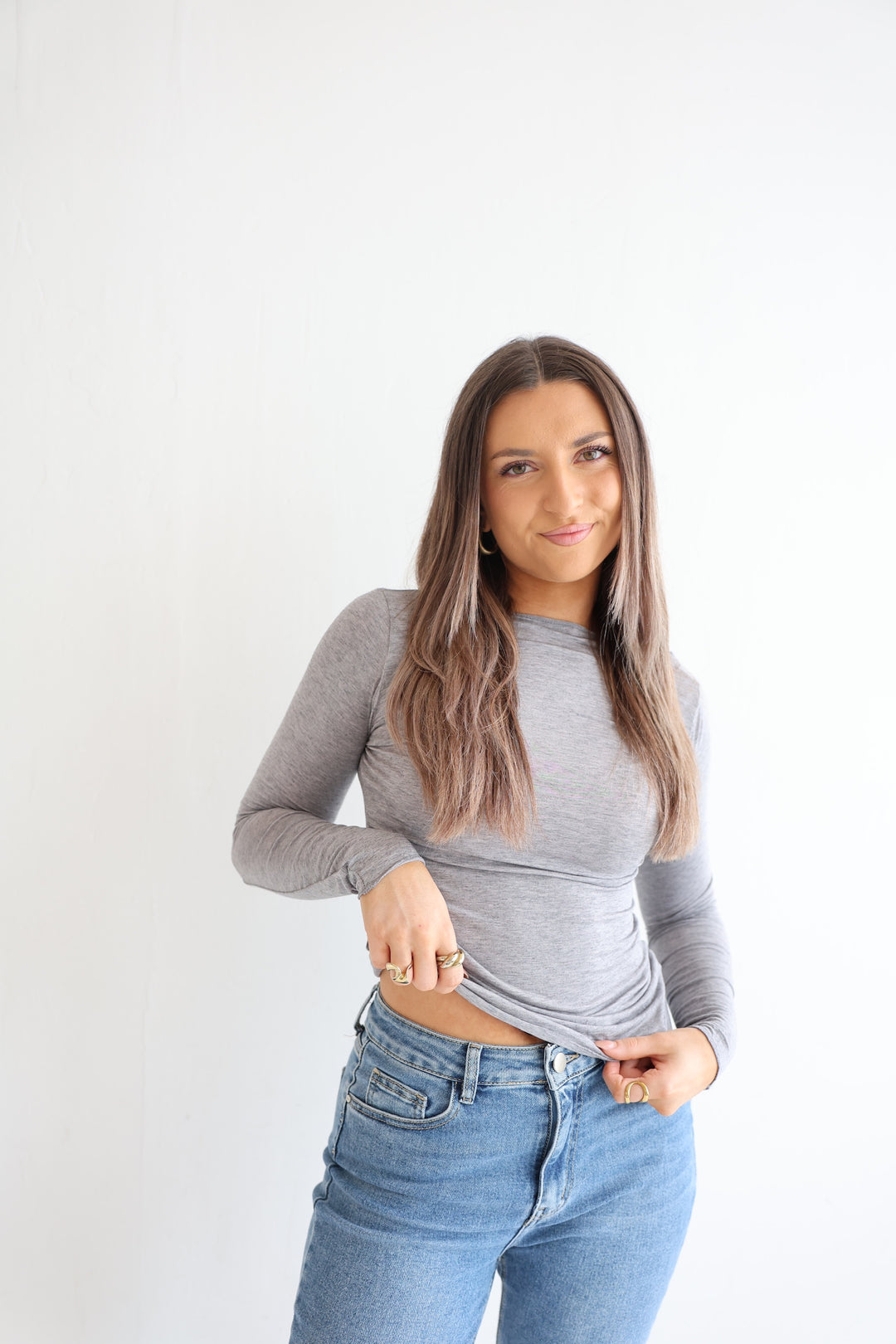 Cashmere Longsleeve Liliana (einfarbig)