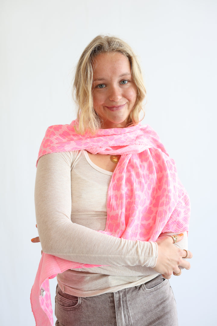 Musselintuch Neon Wild