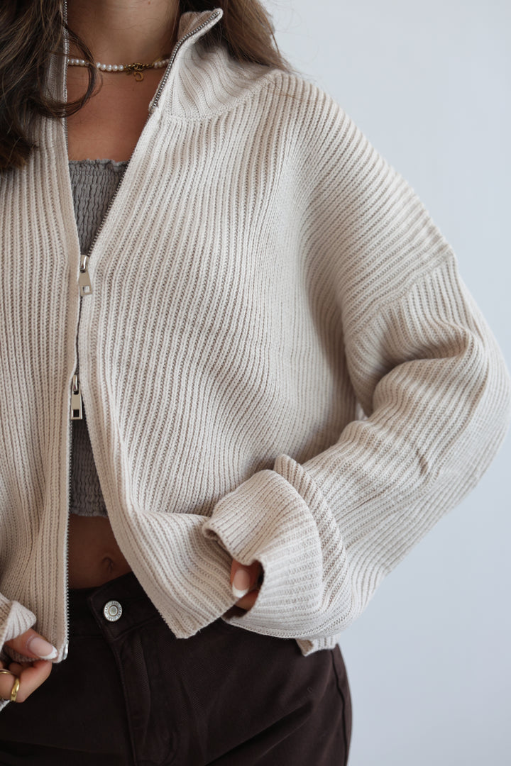 Softline Zip Cardigan
