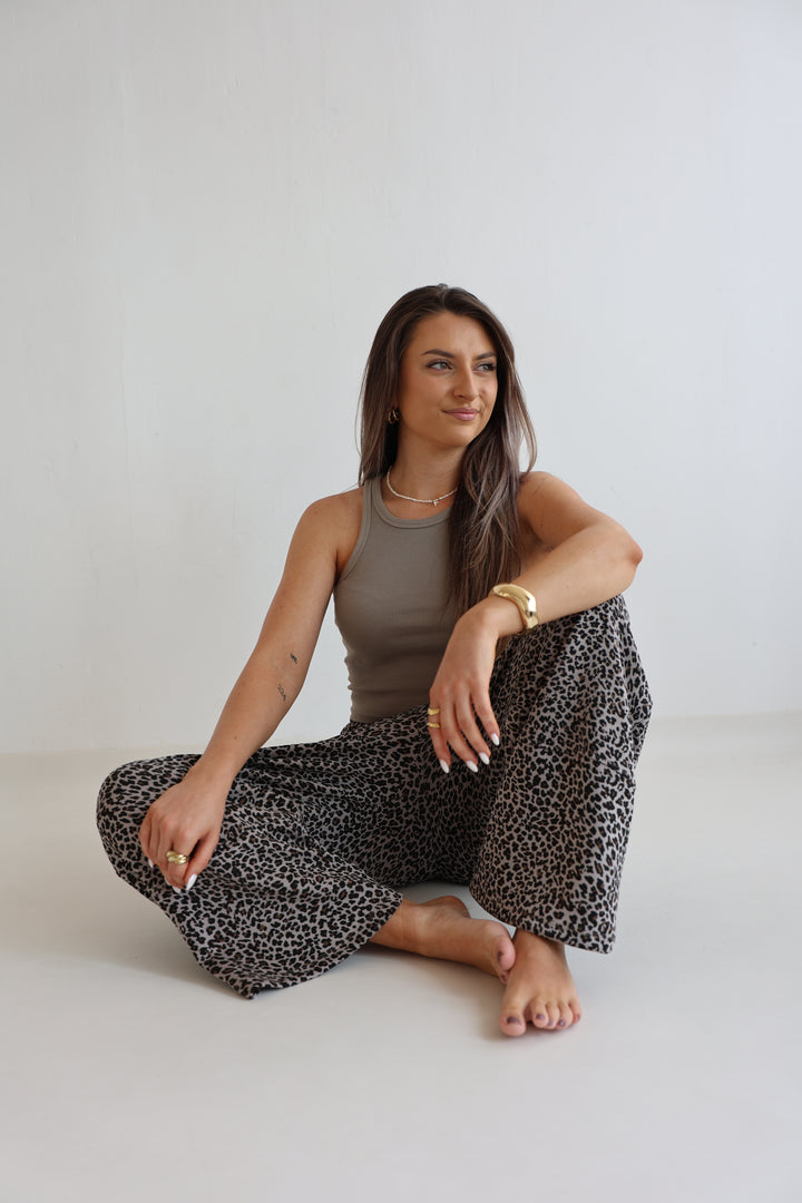 Sweatpants mit Leoprint Everyday