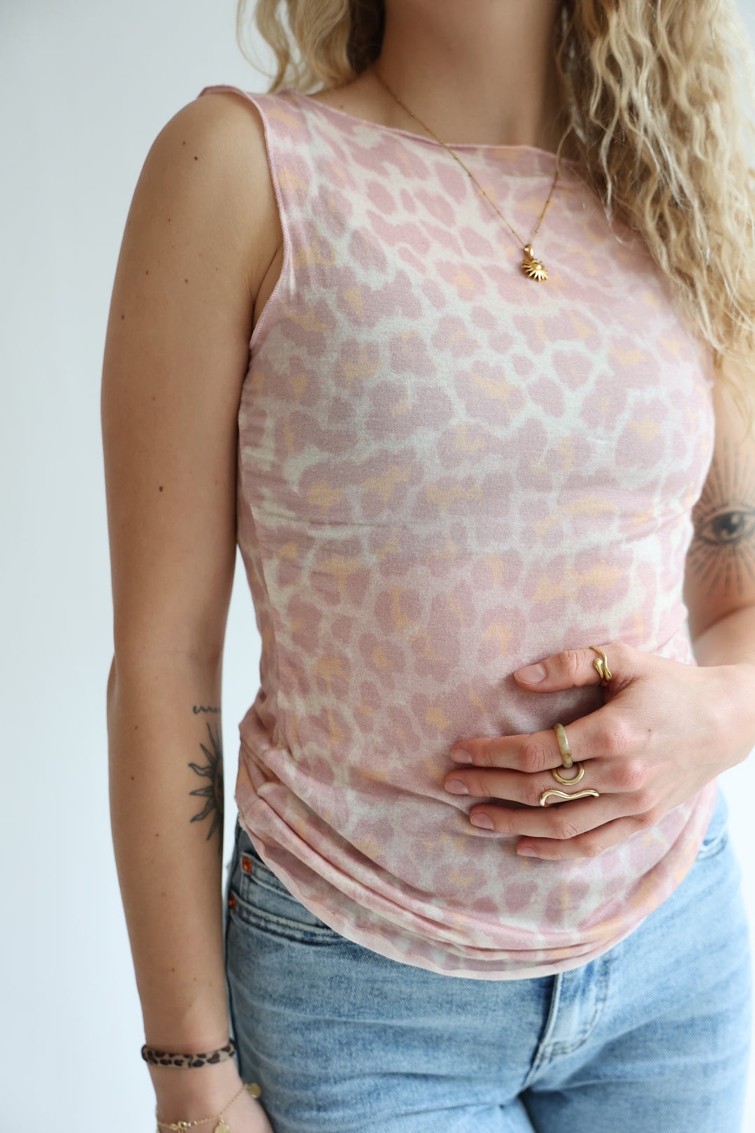 Cashmere Top Wild Leo