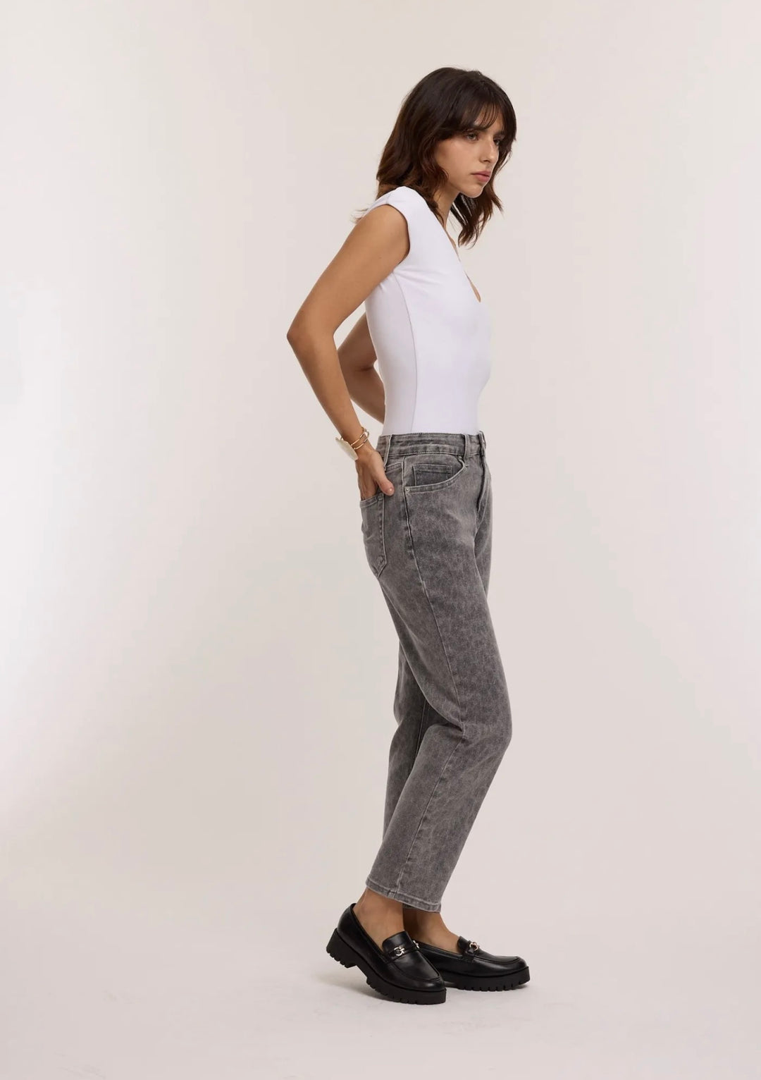 Graphite Wild Mom Jeans