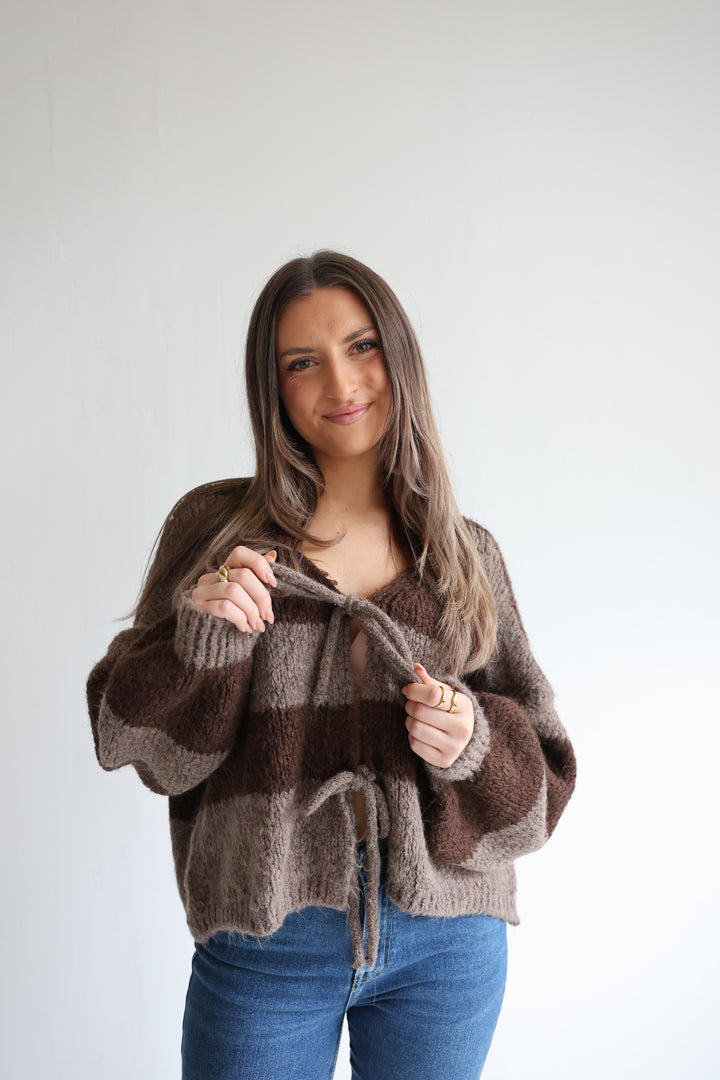 Gestreifter Cardigan Luana